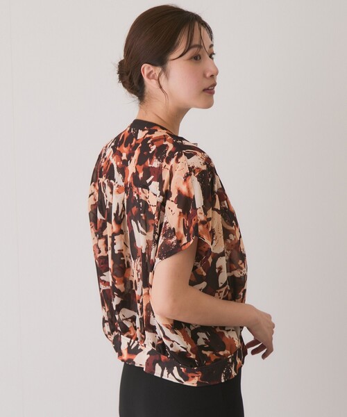 Jayro(ジャイロ)の「シフォンプリントシャツジャケット(シャツ/ブラウス・レディース・ブラック系その他/ダークブラウン・FREE)」の14枚目の写真