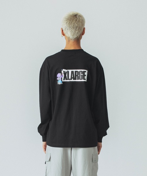 XLARGE(エクストララージ)の「STREET VANDALISM L/S TEE(Tシャツ/カットソー・メンズ・ホワイト/ブラウン/ブラック・M/XL/L/S)」の10枚目の写真