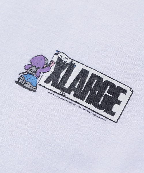 XLARGE(エクストララージ)の「STREET VANDALISM L/S TEE(Tシャツ/カットソー・メンズ・ホワイト/ブラウン/ブラック・M/XL/L/S)」の7枚目の写真
