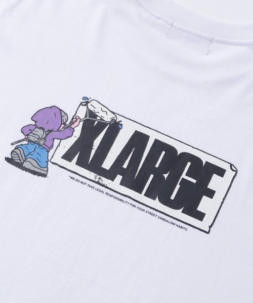 XLARGE(エクストララージ)の「STREET VANDALISM L/S TEE(Tシャツ/カットソー・メンズ・ホワイト/ブラウン/ブラック・M/XL/L/S)」の8枚目の写真