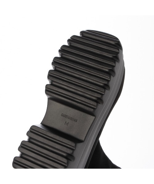 Mafmof（マフモフ）の「Mafmof(マフモフ)9cmトリプルソール厚底ストレッチショートブーツ（ブーツ・レディース・ブラック/ブラック系その他・S/M/L）」の14枚目の写真