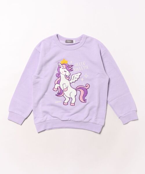 BABYDOLL（ベビードール）の「サガラトレーナー 1060K（スウェット・キッズ・イエロー×グリーン/チャコールグレー/ライトイエロー/ブラック系2/レッド/ピンク/ブラック系1/ネイビー/パープル・90cm/100cm/110cm/120cm/130cm）」の19枚目の写真