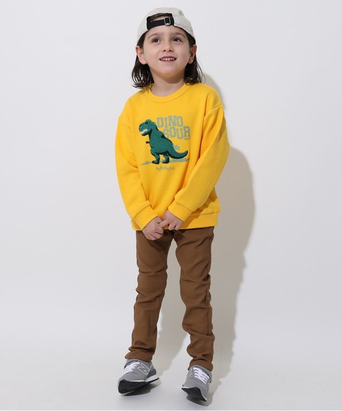 BABYDOLL（ベビードール）の「サガラトレーナー 1060K（スウェット・キッズ・イエロー×グリーン/チャコールグレー/ライトイエロー/ブラック系2/レッド/ピンク/ブラック系1/ネイビー/パープル・90cm/100cm/110cm/120cm/130cm）」の12枚目の写真