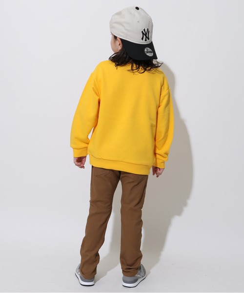 BABYDOLL（ベビードール）の「サガラトレーナー 1060K（スウェット・キッズ・イエロー×グリーン/チャコールグレー/ライトイエロー/ブラック系2/レッド/ピンク/ブラック系1/ネイビー/パープル・90cm/100cm/110cm/120cm/130cm）」の13枚目の写真