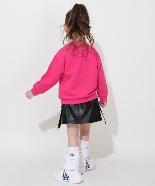 BABYDOLL（ベビードール）の「サガラトレーナー 1060K（スウェット・キッズ・イエロー×グリーン/チャコールグレー/ライトイエロー/ブラック系2/レッド/ピンク/ブラック系1/ネイビー/パープル・90cm/100cm/110cm/120cm/130cm）」の17枚目の写真