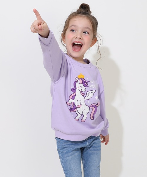 BABYDOLL（ベビードール）の「サガラトレーナー 1060K（スウェット・キッズ・イエロー×グリーン/チャコールグレー/ライトイエロー/ブラック系2/レッド/ピンク/ブラック系1/ネイビー/パープル・90cm/100cm/110cm/120cm/130cm）」の22枚目の写真