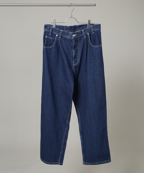 セール】はっとり（マカロニえんぴつ）コラボ タックバギーデニム