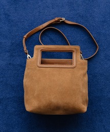 BEAURE くり手ハンドル スエード スクエア Bag