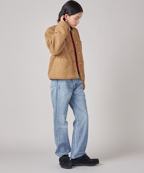 SHIPS(シップス)の「SHIPS NINE CASE: ノーカラー ジャケット(ノーカラージャケット・レディース・ベージュ/ブルー・ONE SIZE)」の20枚目の写真