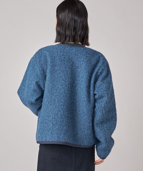 75%オフ♡新品♡未使用♡自由区♡ニットジャケット♡ネイビー♡M コットンナイロンミラノリブ Wブレストニットジャケット(51715533-2025