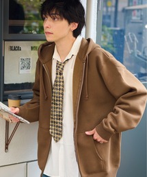 Teem Store｜チームストアのパーカー（ブラウン/茶色系・ジップ
