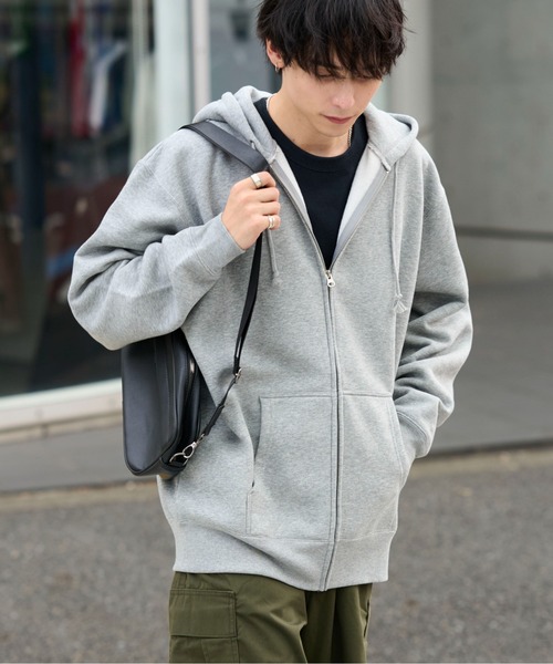 セール】【カラバリ豊富8色展開】スタンダード裏起毛ビッグジップ