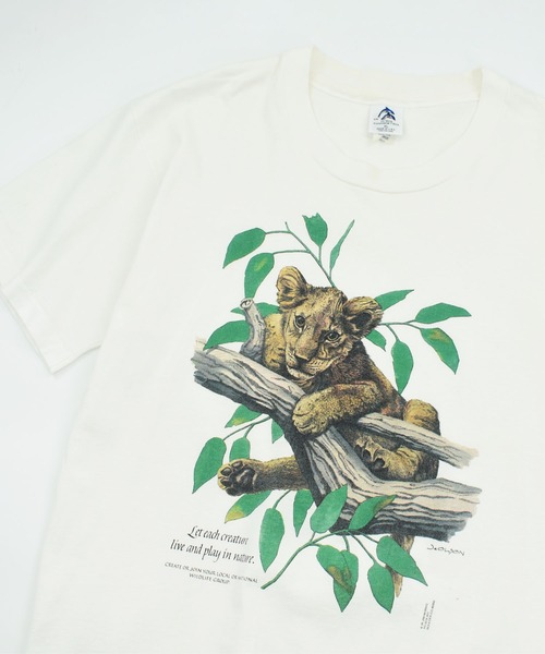LABORATORY R（ラボラトリーアール）の「【USED】90’s JIｍ Morris “Lion” アニマル Tシャツ USA製（Tシャツ/カットソー・メンズ・ホワイト・X-LARGE）」の6枚目の写真