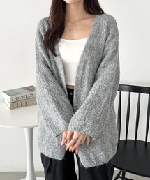 オーバーサイズコクーンニットカーディガン