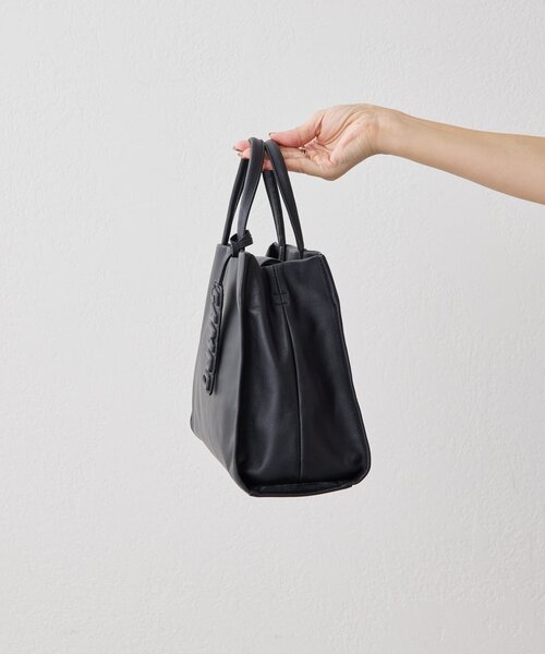 本革》sampo×earコラボ スペーストイレザースクエアトートバッグ