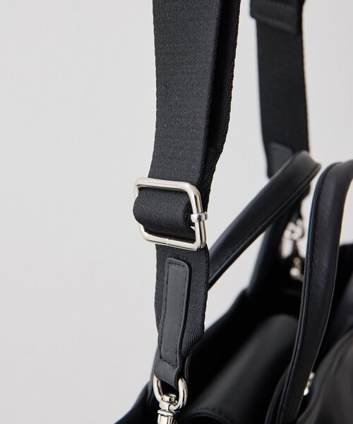 本革》sampo×earコラボ スペーストイレザースクエアトートバッグ