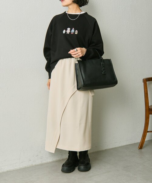 本革》sampo×earコラボ スペーストイレザースクエアトートバッグ