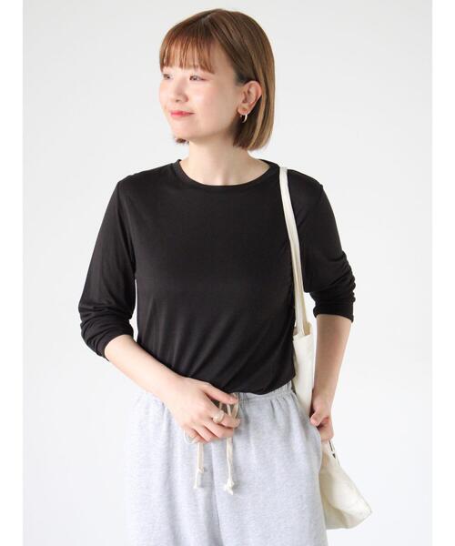 Lugnoncure（ルノンキュール）の「長袖シアートップス《2025autumn catalog item》（Tシャツ/カットソー・レディース・ピンク/ブラック/オフホワイト/ブルー・F）」の9枚目の写真