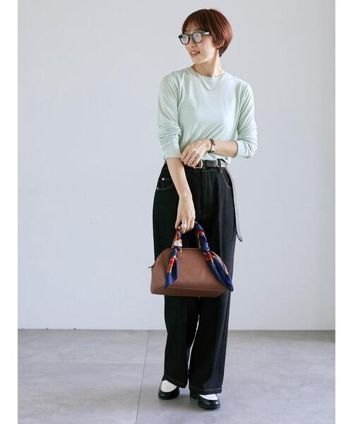 Lugnoncure（ルノンキュール）の「長袖シアートップス《2025autumn catalog item》（Tシャツ/カットソー・レディース・ピンク/ブラック/オフホワイト/ブルー・F）」の10枚目の写真