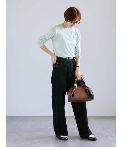 Lugnoncure（ルノンキュール）の「長袖シアートップス《2025autumn catalog item》（Tシャツ/カットソー・レディース・ピンク/ブラック/オフホワイト/ブルー・F）」の11枚目の写真