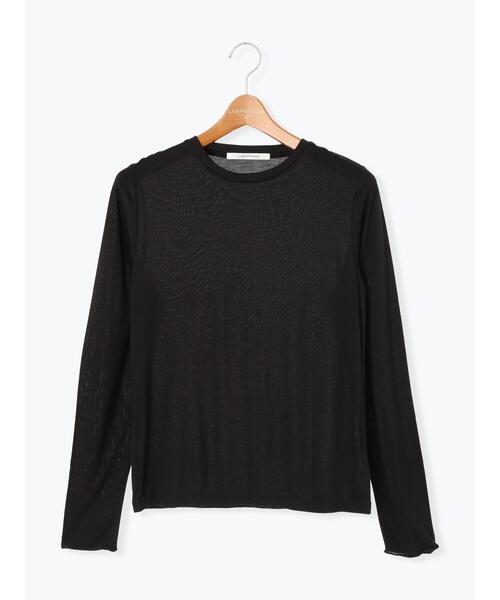 Lugnoncure（ルノンキュール）の「長袖シアートップス《2025autumn catalog item》（Tシャツ/カットソー・レディース・ピンク/ブラック/オフホワイト/ブルー・F）」の13枚目の写真
