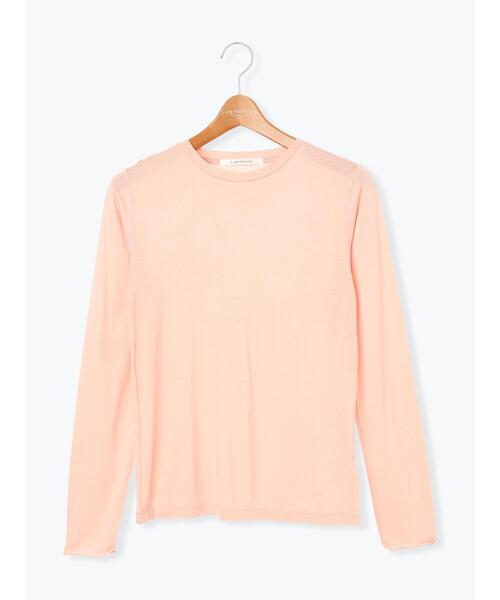 Lugnoncure（ルノンキュール）の「長袖シアートップス《2025autumn catalog item》（Tシャツ/カットソー・レディース・ピンク/ブラック/オフホワイト/ブルー・F）」の14枚目の写真