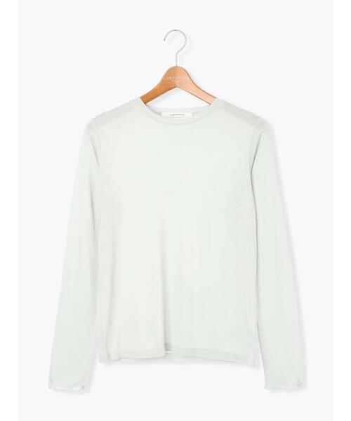 Lugnoncure（ルノンキュール）の「長袖シアートップス《2025autumn catalog item》（Tシャツ/カットソー・レディース・ピンク/ブラック/オフホワイト/ブルー・F）」の15枚目の写真