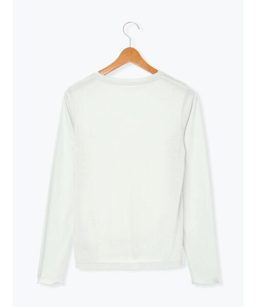 Lugnoncure（ルノンキュール）の「長袖シアートップス《2025autumn catalog item》（Tシャツ/カットソー・レディース・ピンク/ブラック/オフホワイト/ブルー・F）」の16枚目の写真