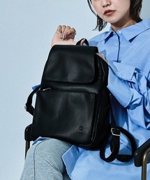 D.KELLY（ディーケリー）の「フラップデザインミニマルバックパック シンプル 大容量 レディース きれいめ リュックサック 通勤 ビジネス 多ポケット（バックパック/リュック）」