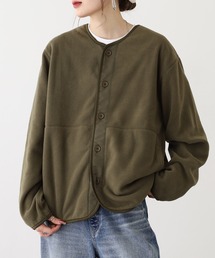 FUNALIVE（ファンアライブ）の「フリース 無地 ノーカラー ジャケット（ノーカラージャケット）」