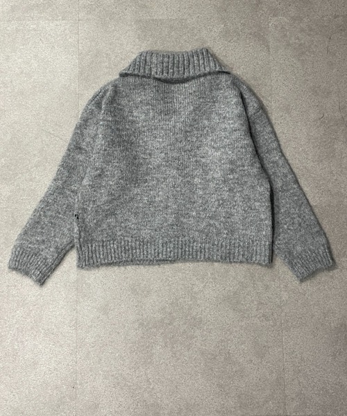 Teem Store(チームストア)の「アーガイル柄襟付きニットカーディガン(カーディガン/ボレロ・レディース・ホワイト/レッド/グレー・F)」の22枚目の写真