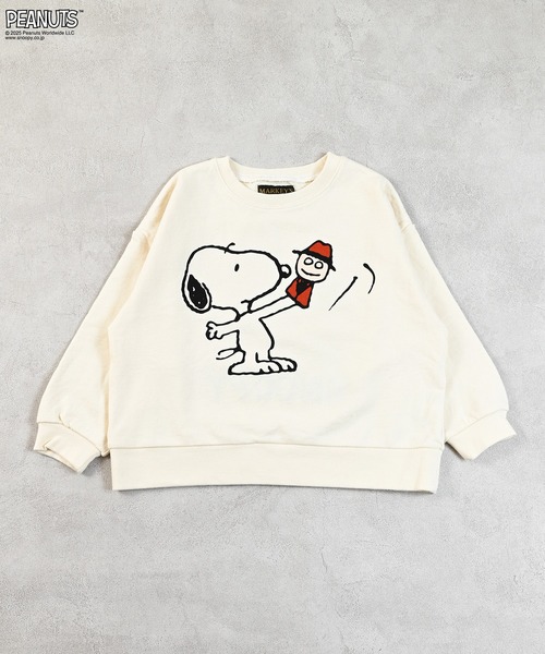 MARKEY'S(マーキーズ)の「【PEANUTS】スヌーピー トレーナー(スウェット・キッズ・レッド/オフホワイト/イエロー/チャコール・110/100/90/80/150/140/130/120)」の16枚目の写真