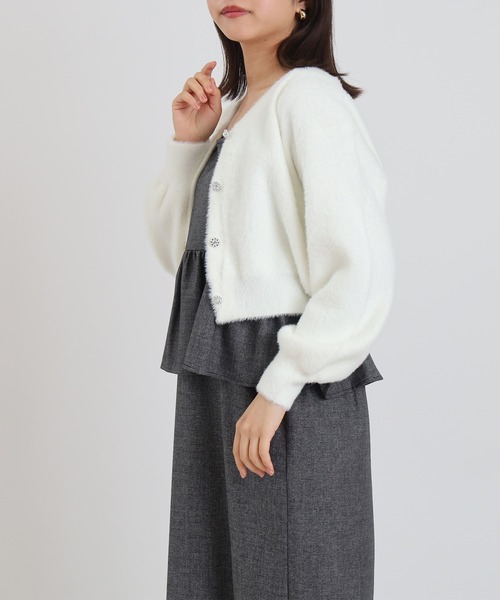 ASTORIA ODIER（アストリアオディール）の「ペプラムキャミワンピース（ワンピース・レディース・ブラック/ブラウン/チャコールグレー・MEDIUM）」の17枚目の写真