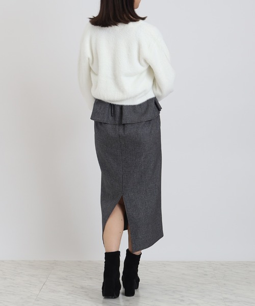 ASTORIA ODIER（アストリアオディール）の「ペプラムキャミワンピース（ワンピース・レディース・ブラック/ブラウン/チャコールグレー・MEDIUM）」の21枚目の写真