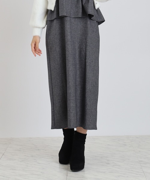 ASTORIA ODIER（アストリアオディール）の「ペプラムキャミワンピース（ワンピース・レディース・ブラック/ブラウン/チャコールグレー・MEDIUM）」の16枚目の写真