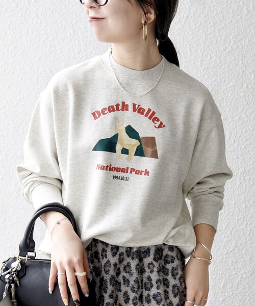 SHIPS any（シップス エニィ）の「【WEB限定】SHIPS any: NATIONAL PARK プリント スウェット 25AW(ユニセックス)◇（スウェット・メンズ・ブラック/ホワイト/ホワイト系/チャコールグレー・SMALL/MEDIUM/LARGE）」の2枚目の写真