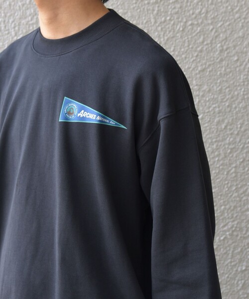 SHIPS any（シップス エニィ）の「【WEB限定】SHIPS any: NATIONAL PARK プリント スウェット 25AW(ユニセックス)◇（スウェット・メンズ・ブラック/ホワイト/ホワイト系/チャコールグレー・SMALL/MEDIUM/LARGE）」の3枚目の写真