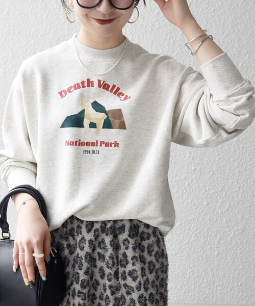 SHIPS any（シップス エニィ）の「【WEB限定】SHIPS any: NATIONAL PARK プリント スウェット 25AW(ユニセックス)◇（スウェット・メンズ・ブラック/ホワイト/ホワイト系/チャコールグレー・SMALL/MEDIUM/LARGE）」の15枚目の写真