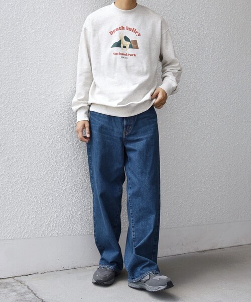 SHIPS any（シップス エニィ）の「【WEB限定】SHIPS any: NATIONAL PARK プリント スウェット 25AW(ユニセックス)◇（スウェット・メンズ・ブラック/ホワイト/ホワイト系/チャコールグレー・SMALL/MEDIUM/LARGE）」の16枚目の写真