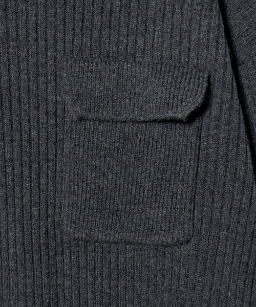 SACRA（サクラ）の「＜SACRA＞Wポケット タートル リブ ワンピース（ワンピース・レディース・ダークグレー/ブラック・38）」の15枚目の写真