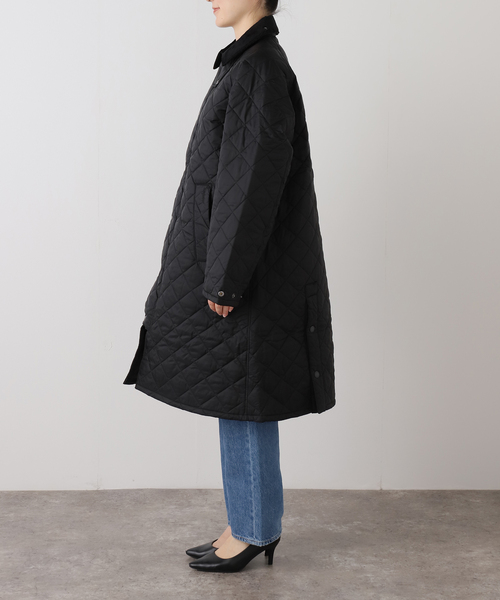 OUTDOOR PRODUCTS（アウトドアプロダクツ）の「barbour exmoor quilted jacket coat（その他アウター・レディース・ブラック・34）」の2枚目の写真