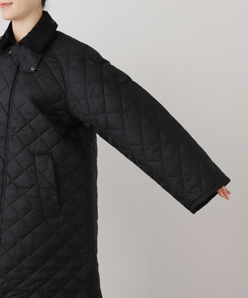 OUTDOOR PRODUCTS（アウトドアプロダクツ）の「barbour exmoor quilted jacket coat（その他アウター・レディース・ブラック・34）」の5枚目の写真