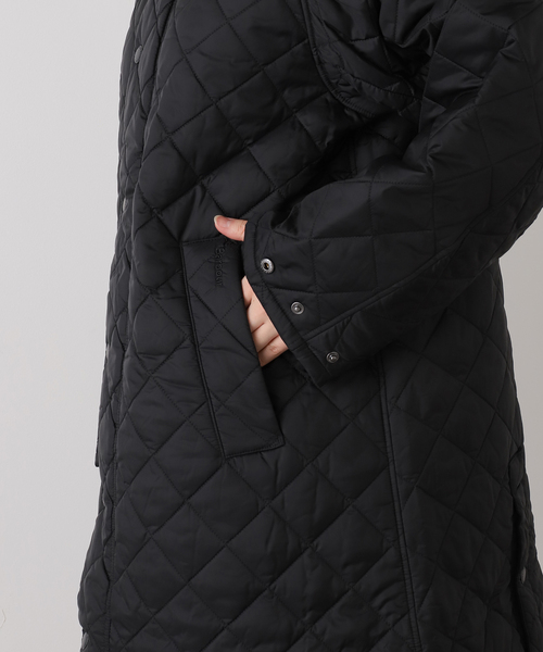 OUTDOOR PRODUCTS（アウトドアプロダクツ）の「barbour exmoor quilted jacket coat（その他アウター・レディース・ブラック・34）」の6枚目の写真