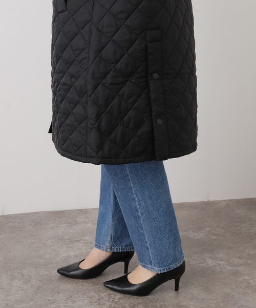 OUTDOOR PRODUCTS（アウトドアプロダクツ）の「barbour exmoor quilted jacket coat（その他アウター・レディース・ブラック・34）」の7枚目の写真