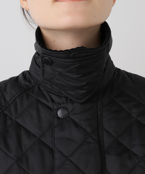 OUTDOOR PRODUCTS（アウトドアプロダクツ）の「barbour exmoor quilted jacket coat（その他アウター・レディース・ブラック・34）」の11枚目の写真
