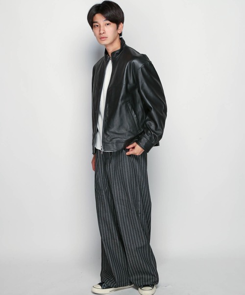 SKOOKUM（スクーカム）の「SKOOKUM/LAMB レザー　ブルゾン（ブルゾン・メンズ・ブラック・S/M/L/XL）」の11枚目の写真