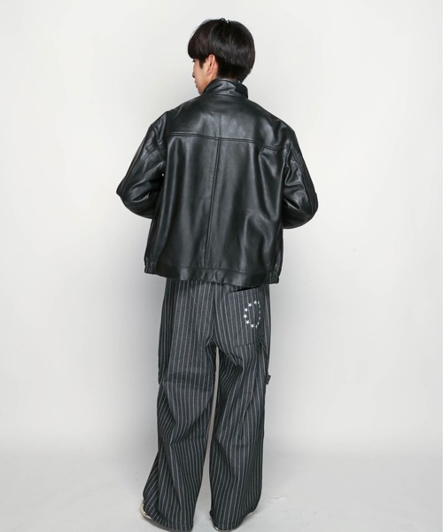 SKOOKUM（スクーカム）の「SKOOKUM/LAMB レザー　ブルゾン（ブルゾン・メンズ・ブラック・S/M/L/XL）」の13枚目の写真