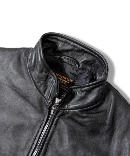 SKOOKUM（スクーカム）の「SKOOKUM/LAMB レザー　ブルゾン（ブルゾン・メンズ・ブラック・S/M/L/XL）」の16枚目の写真