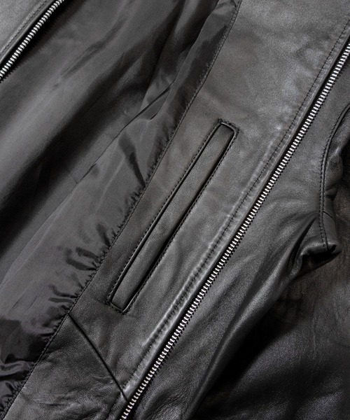 SKOOKUM（スクーカム）の「SKOOKUM/LAMB レザー　ブルゾン（ブルゾン・メンズ・ブラック・S/M/L/XL）」の18枚目の写真