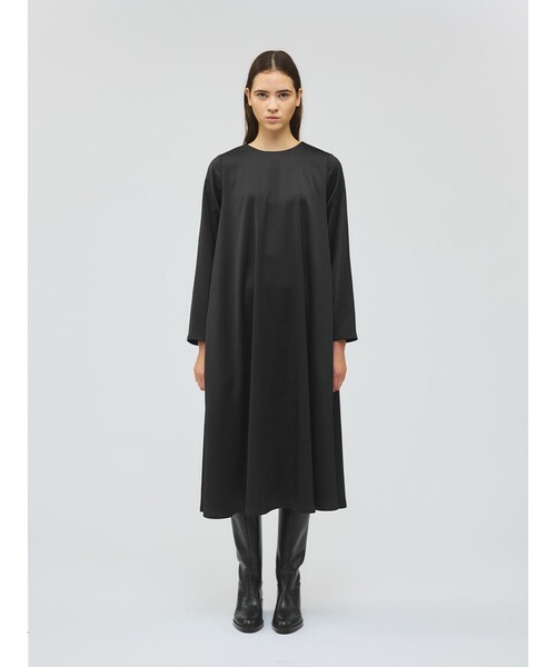 mizuiroind(ミズイロインド)の「mizuiro ind Aラインワンピース(ワンピース・レディース・ブラック/ベージュ/ブラウン/グレー・FREE)」の2枚目の写真